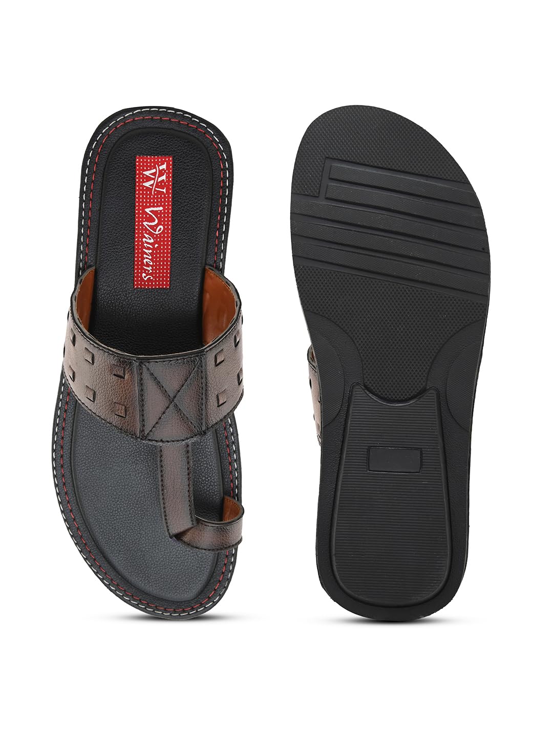 Heritage Stride KOLHAPURI Trendy Men's slippers | Sandal | Durable | Ethnic | Causal Wear | 2 Color option Sandal