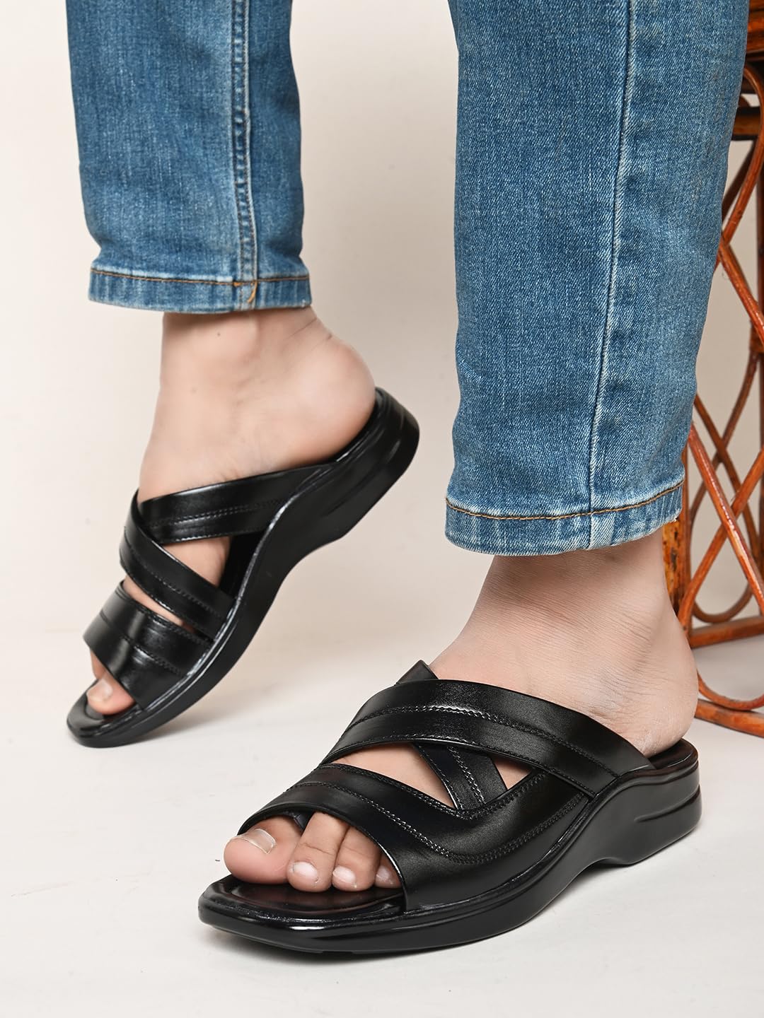 Cultural Comfort Leather Slipper's | Daily Casual Wear | Ethnic | Formal | 2 Color option Slippers | Sandal