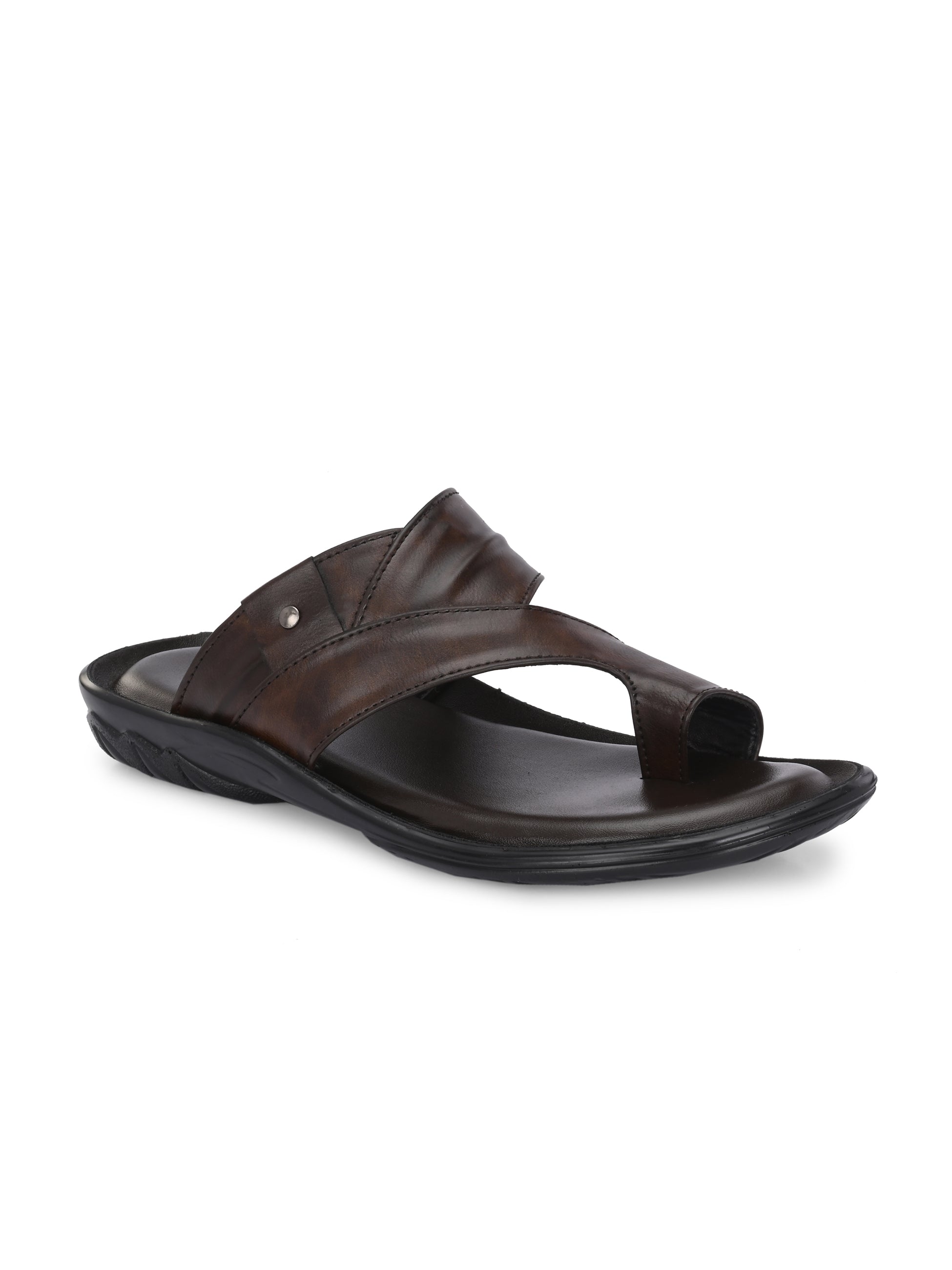 Zuuvo Men ComfortCrest Leather Slipper's | Daily Casual Wear | Airmix Sole Sandal