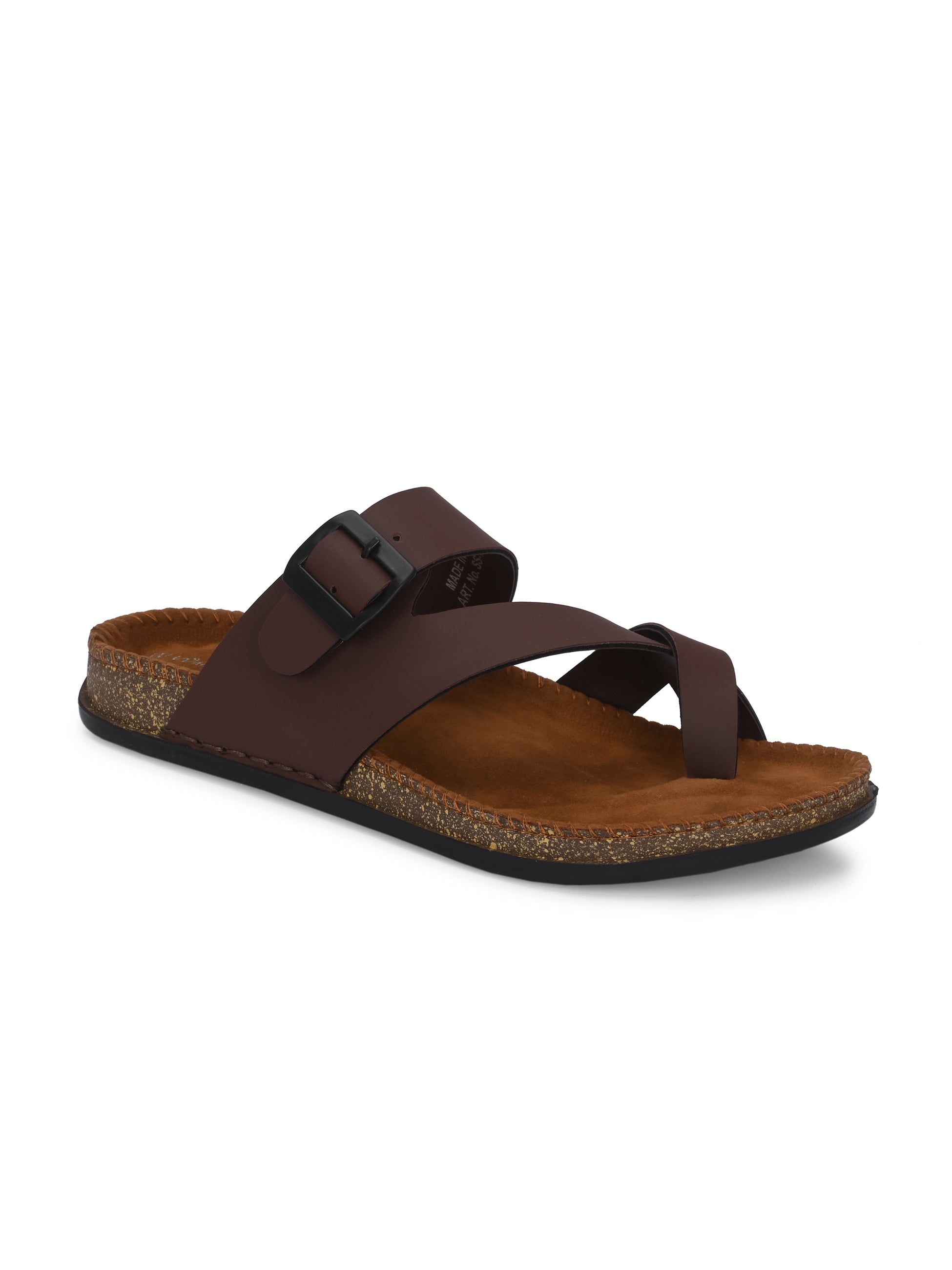 Men ComfiCork Stride Leather Slipper's | Daily Casual Wear | Cork Sandals Men Flats Sandal