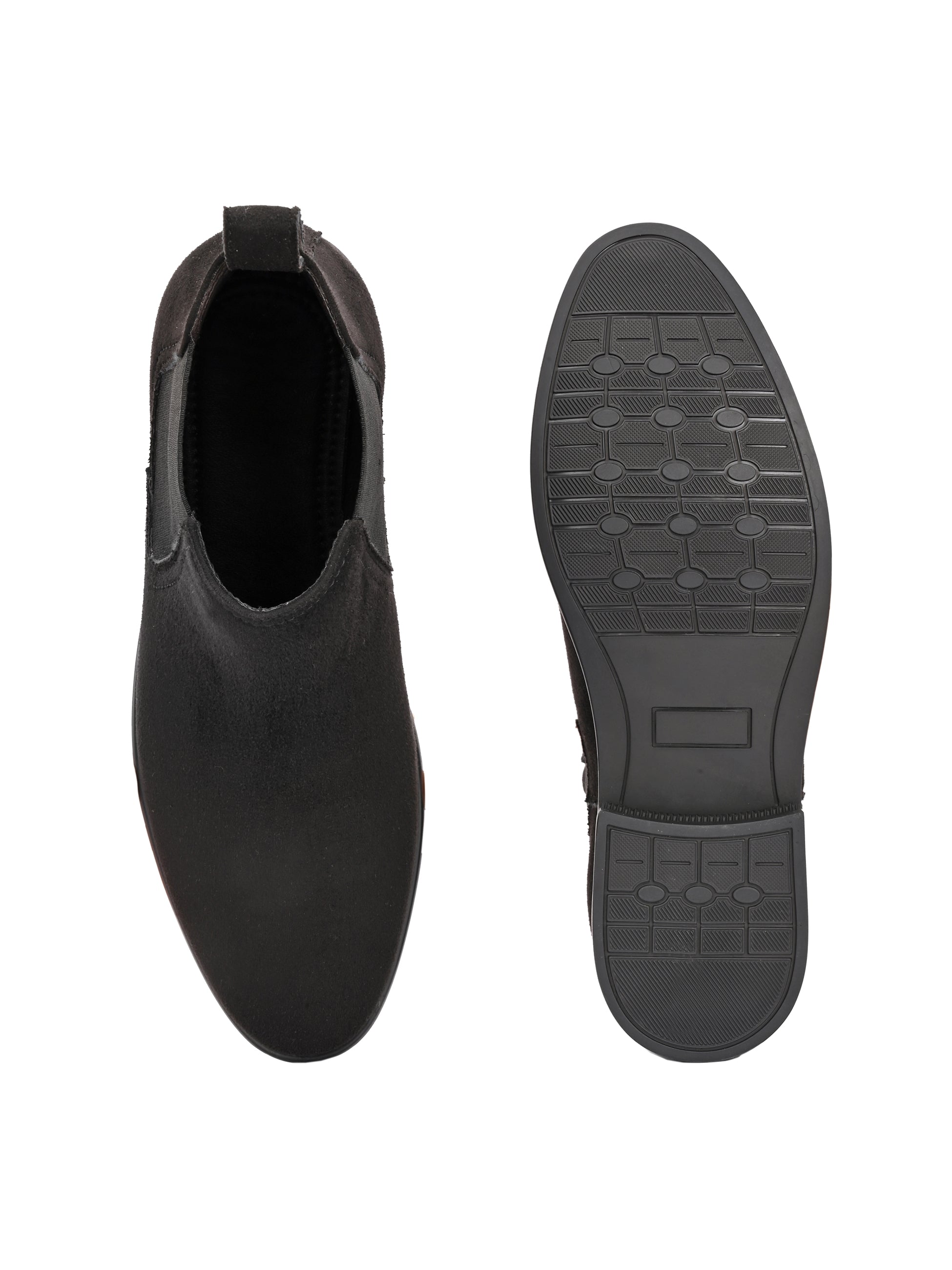 Zuuvo Regal Stride Suede Chelsea Boot | Premium Leather Slip-On Ankle | Formal & Party Wear Boots For Men