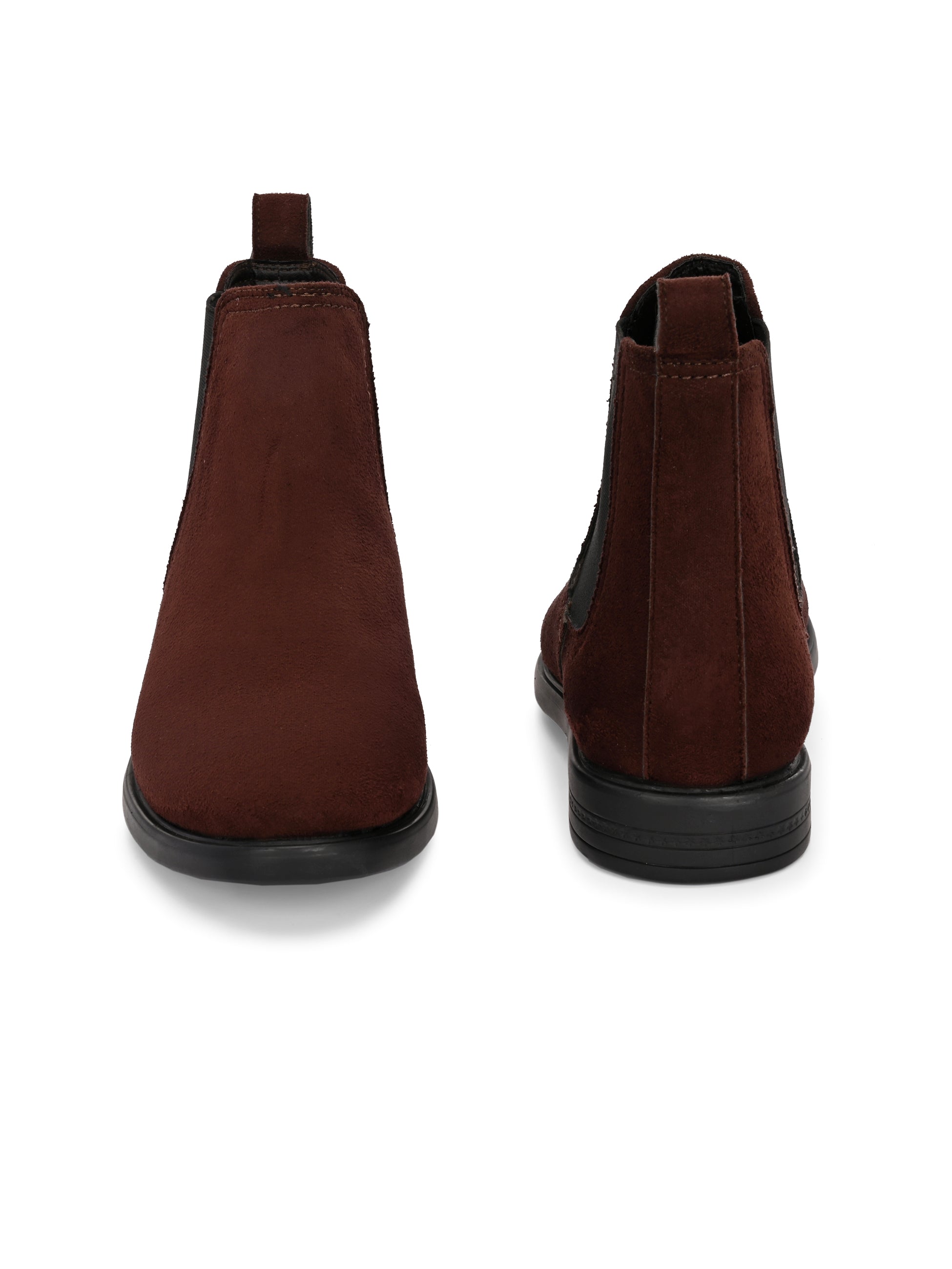 Zuuvo LuxeSuede Chelsea Boots For Men (Brown , 9)