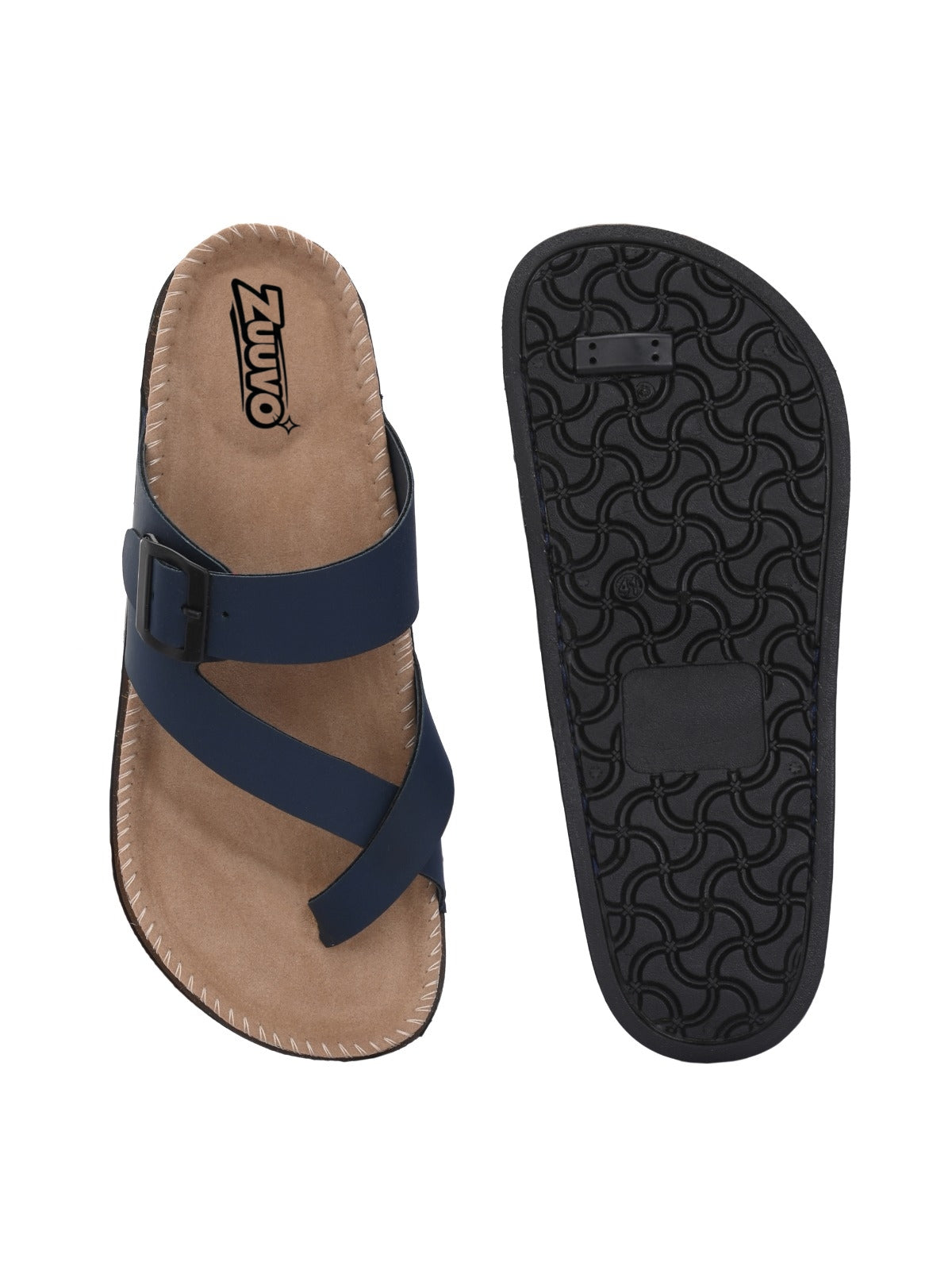 Men ComfiCork Stride Leather Slipper's | Daily Casual Wear | Cork Sandals Men Flats Sandal