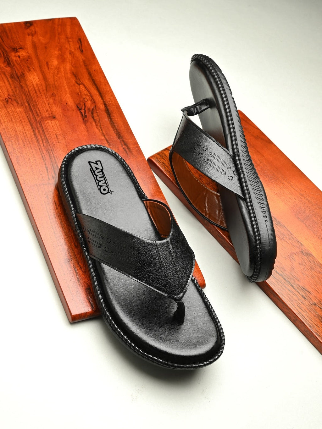 Zuuvo Men AirEase Men's Leather Slipper's Daily Casual Wear Airmix Sole Casual Sandals Sandal