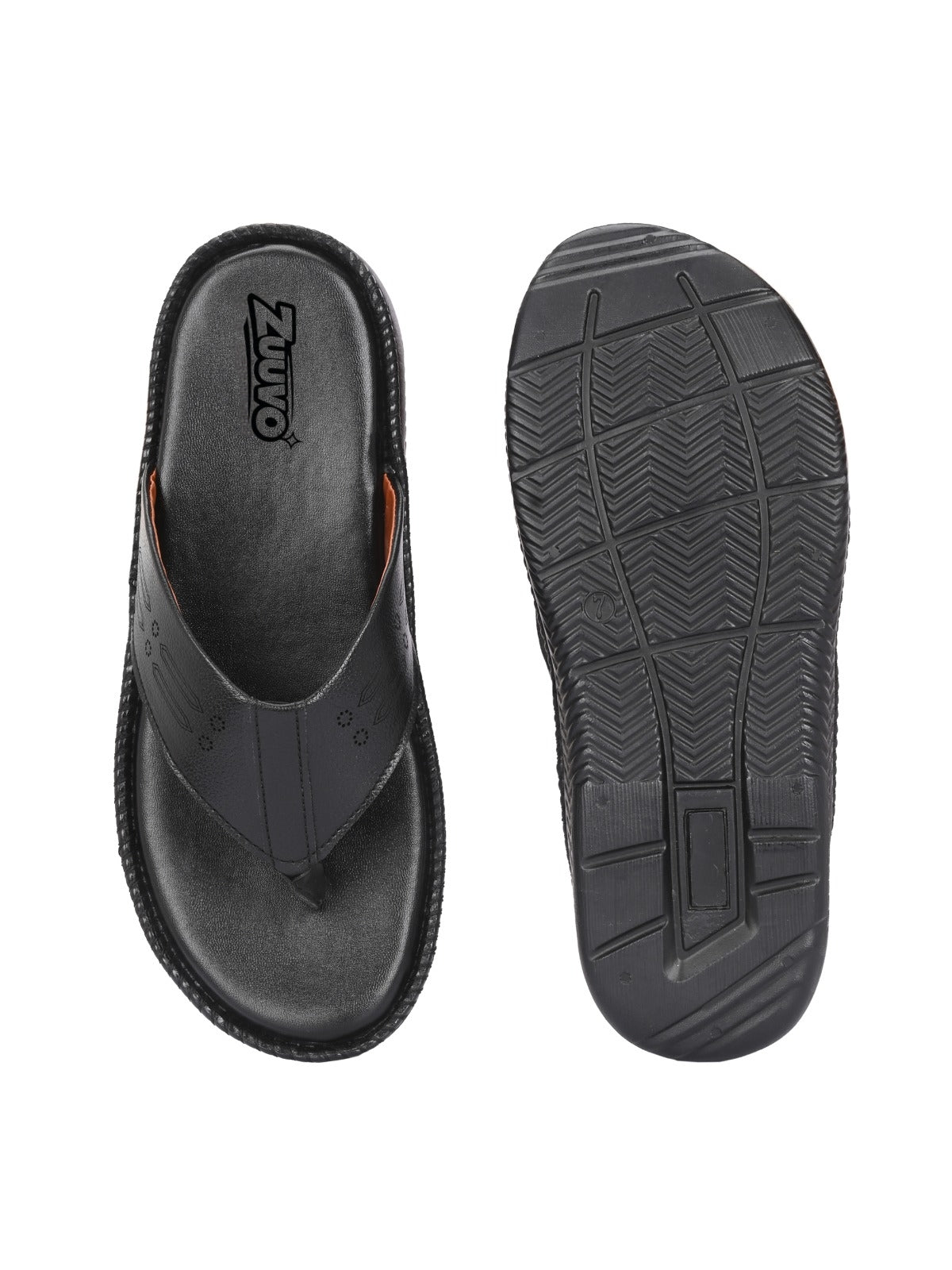 Zuuvo Men AirEase Men's Leather Slipper's Daily Casual Wear Airmix Sole Casual Sandals Sandal