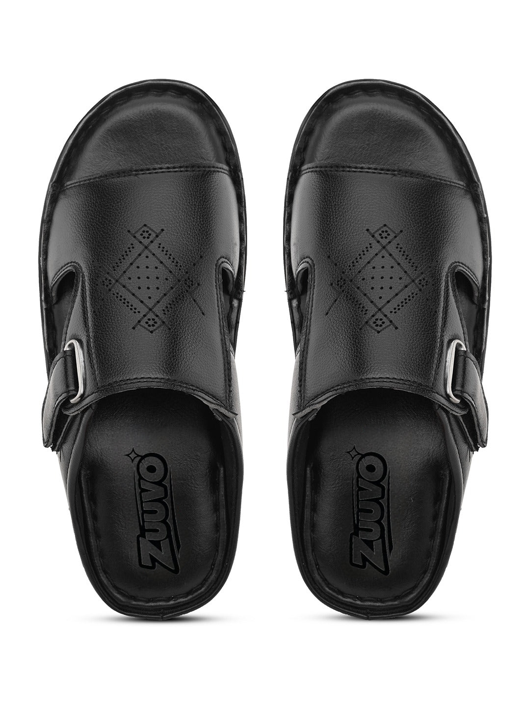 Zuuvo Men Breeze Glide Leather Slipper's | Daily Casual Wear | Sandal