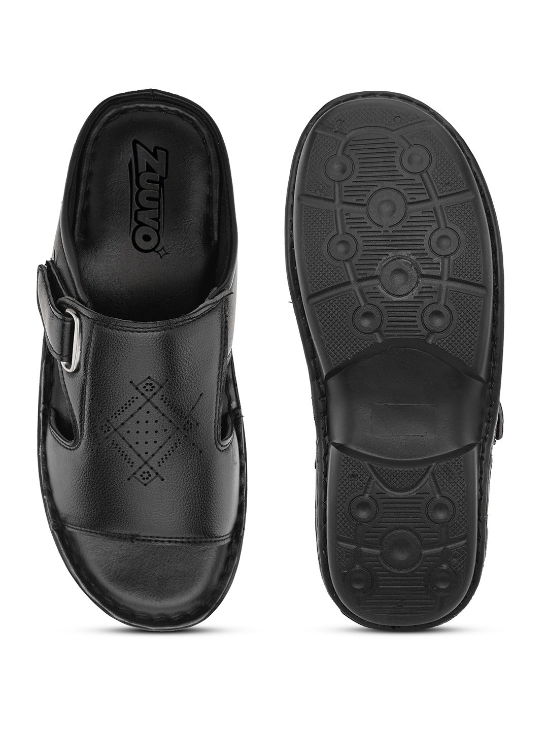 Zuuvo Men Breeze Glide Leather Slipper's | Daily Casual Wear | Sandal