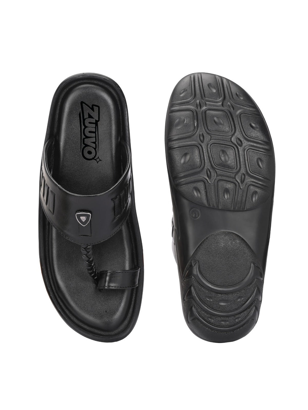 Zuuvo Men SoftStride Kolhapuri Leather Slipper's | Daily Casual wear | Airmix Sole Sandals Sandal