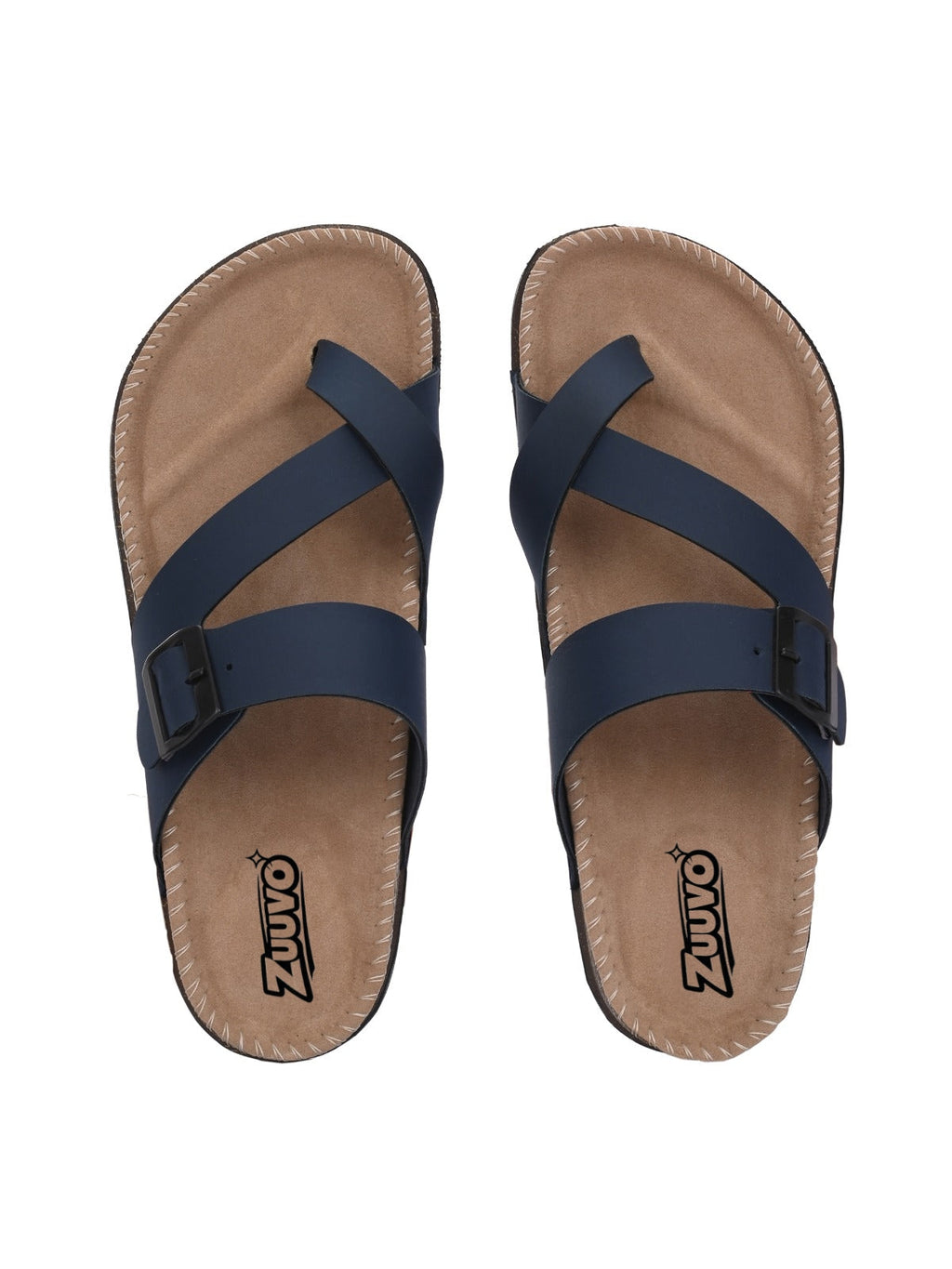 Men ComfiCork Stride Leather Slipper's | Daily Casual Wear | Cork Sandals Men Flats Sandal