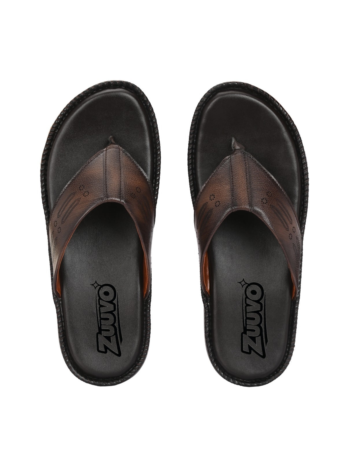 Zuuvo Men AirEase Men's Leather Slipper's Daily Casual Wear Airmix Sole Casual Sandals Sandal