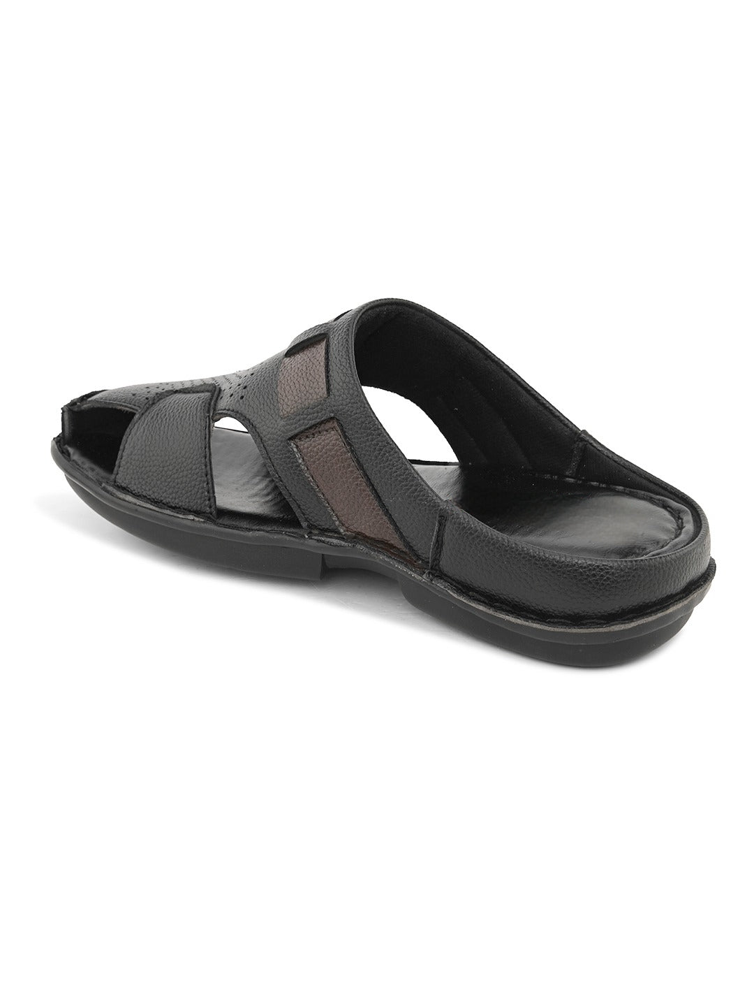 Zuuvo Step Leather Casual Clog Slipper Sandals for Men's | Breathable Mesh Sandal with Soft Sole | Casual Look for Men's | 2 Color option