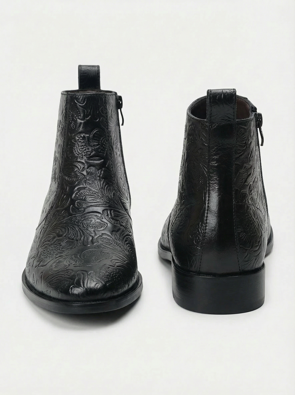 Zuuvo Regal Edge Chelsea Boot | Premium Leather Slip-On Ankle | Formal & Party Wear Boots For Men